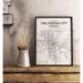 Williston Forge 'Oklahoma City City Map' Graphic Art Print Poster in White/Gray Paper in Gray/White | 20 H x 16 W x 0.05 D in | Wayfair