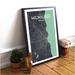 Williston Forge 'Milwaukee City Map' Graphic Art Print Poster in Paper in Black | 27.56 H x 19.69 W x 0.05 D in | Wayfair WLFR5145 43628837