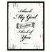 Winston Porter I Thank My God Every Time I Think of You - Philippians 1:3 - Picture Frame Textual Art Print on Canvas in Gray | Wayfair