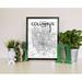 Williston Forge 'Columbus City Map' Graphic Art Print Poster in Ink Paper in Gray | 27.56 H x 19.69 W x 0.05 D in | Wayfair WLFR5208 43629467