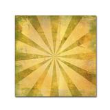 Winston Porter Sunburst Grunge by Marcee Duggar - Graphic Art Print on Canvas in Yellow | 14 H x 14 W x 2 D in | Wayfair WNPR6375 41283636