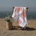 Linum Home Textiles Herringbone Fouta Turkish Cotton Towel Turkish Cotton in White | 0.1 H x 38 W x 69 D in | Wayfair HBP75