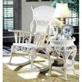 Yesteryear Wicker Millie Rocking Chair Wicker/Rattan in White | 44 H x 36 W x 31 D in | Wayfair MLR-W