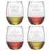 Susquehanna Glass 4 Piece 21 oz. Stemless Wine Glass Set Glass | 4.625 H x 3.75 W in | Wayfair WAY-9542-119-4