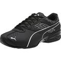 PUMA Men's Tazon 6 Wide Fracture Sneaker, Black, 8.5 UK