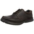 Clarks Cotrell Edge Leather Shoes in Brown Oily Wide Fit Size 7