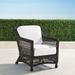Hampton Lounge Chair in Black Walnut Finish - Resort Stripe Aruba, Standard - Frontgate