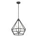 Nuvo Lighting 46262 - 3 Light Iron Black with Brushed Nickel Accents Pendant Light Fixture (ORIN 3 LIGHT PENDANT)