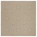 Brown/White 79 x 0.2 in Indoor Area Rug - Corrigan Studio® Kelli Cream/Brown Area Rug Polypropylene | 79 W x 0.2 D in | Wayfair