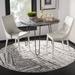 Gray/White 79 x 0.35 in Indoor Area Rug - Corrigan Studio® Cosner Geometric Gray/Ivory Area Rug Polypropylene | 79 W x 0.35 D in | Wayfair