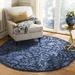 Blue 27 x 0.63 in Indoor Area Rug - Ophelia & Co. Kingsview Ikat Handmade Hooked Area Rug Polyester | 27 W x 0.63 D in | Wayfair