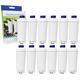 12x AH-CDE Compatible for DeLonghi Espresso Coffee Maker C800 EC820 EC850 BCO400 ECAM Series, DLSC 002 / SER3017 Water Filter Cartridge