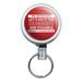 Let s Do It The Dumbest Way Possible Funny Heavy Duty Metal Retractable Reel ID Badge Key Card Tag Holder with Belt Clip