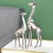 CosmoLiving by Cosmopolitan Polystone Giraffe 2 Piece Figurine Set Plastic in Gray | 12 H x 5 W x 2 D in | Wayfair 79959