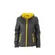 James & Nicholson Damen Lightweight Jacket Jacke, Schwarz (Black/Yellow), 38 (Herstellergröße: L)