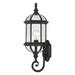 Nuvo Lighting 64973 - 1 Light 22" Textured Black Clear Beveled Glass Shade Wall Light Fixture (BOXWOOD 1 LGT 22" OUTDOOR WALL)