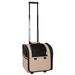 Tucker Murphy Pet™ Horan Airline Approved Wheeled Travel Pet Carrier Polyester in Brown | 13.4 H x 13.4 W x 11 D in | Wayfair