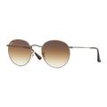 Ray-Ban ROUND METAL RB3447N Sunglasses 004/51-53 - Gunmetal Frame Crystal Brown Gradient Lenses