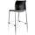 National Public Seating 8810B-11-10 Cafetorium 44 5/8&quot; Black Stackable Bar Stool with Plastic Seat and Back