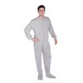 BIG FEET PAJAMA CO. Grey Jersey Knit Adult Footed Onesie Pyjamas for Men & Women