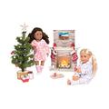 Our Generation Puppenzubehör – Puppenhaus Zubehör Weihnachten mit Weihnachtsbaum, Geschenke, Deko – Accessoires für 46 cm Puppen, Puppenmöbel Spielzeug für Kinder ab 3 Jahre (28 Teile)