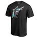 Men's Fanatics Branded Black Florida Marlins Cooperstown Collection Vintage Forbes T-Shirt