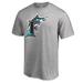 Men's Fanatics Branded Heathered Gray Florida Marlins Cooperstown Collection Vintage Forbes T-Shirt