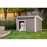 Tucker Murphy Pet™ Lamotte ECOFLEX® Grey Insulated Dog House, Wood in Gray | 33.5 H x 46.5 W x 35.4 D in | Wayfair FD71C3D64F26461981CC832D9E2FD2CA