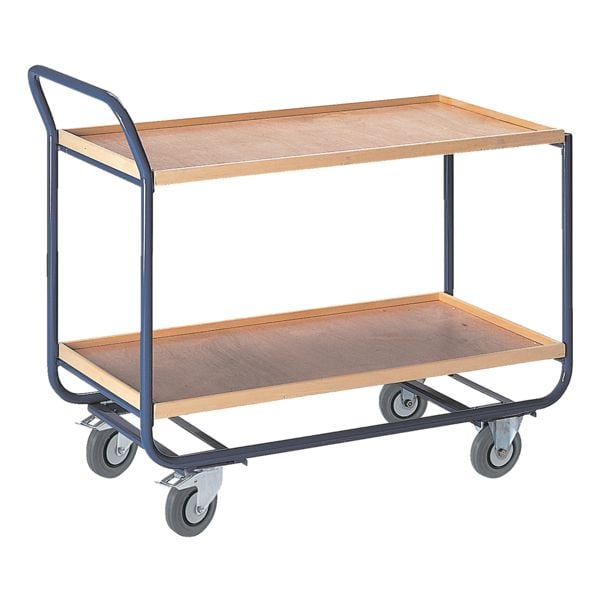 ROLLCART Tischwagen 20 mm Randhöhe - 23 kg blau, 93x99x50 cm Image