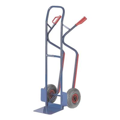 ROLLCART Sackkarre mit Treppenrutschkufen blau, 53x130x64 cm