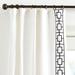 Set of 2 Embroidered Square Trellis Panels - Black, 50"W x 84"L - Ballard Designs Black 50"W x 84"L - Ballard Designs