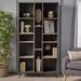 George Oliver Duvall Standard Bookcase Wood in Brown/Gray | 77 H x 40.25 W x 12 D in | Wayfair 47B5B2B3D5314D3DB0075F162B87036F