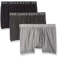BOSS Men's 3-Pack Cotton Boxer Brief, Multi Grey/Charcoal/Black, Medium