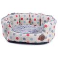 Petface Polka Dots Print Hundebett, oval