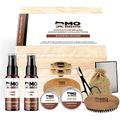 Beard Grooming Care Gift Kit |Signature Gift Set Includes Premium Beard Oil, Wash, Wax, Balm, Comb, Scissors, Brush & Box | Sandalwood