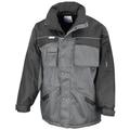 Result Mens Workwear Heavy Duty Water Repellent Windproof Combo Coat (3XL) (Grey/Black)