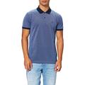 GANT Men's Four-Color Piqué Rugger Polo Shirt, Blue (Persian Blue), Large (Size: L)