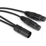 Pro Co 1' YMXM2XF-1 XLRM to (2) XLRF Y-Cable