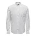 ONLY & SONS Herren Onsalvaro Ls Oxford Shirt Noos Businesshemd, White, XL EU