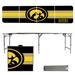 Iowa Hawkeyes Striped Design 8' Portable Folding Tailgate Table