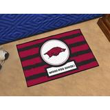 FANMATS NCAA Arkansas Southern 30 in. x 19 in. Non-Slip Indoor Only Door Mat Synthetics in Black/Brown/Pink | 19 W x 30 D in | Wayfair 21077