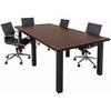 Conference Tables w/Square Black Legs In Several Colors 6' to 16' Long. 6' x 4' Size-See