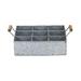 Gracie Oaks Denika 9 Compartment Galvanized Metal Crate Metal in Gray | 3.5 H x 12 W x 12 D in | Wayfair 3AF8D48C744B4E07AF53CAFD9608DD76