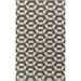 Brown/White 96 x 0.16 in Area Rug - George Oliver Geometric Hand Tufted Wool/Brown/Beige Area Rug Cotton/Wool | 96 W x 0.16 D in | Wayfair