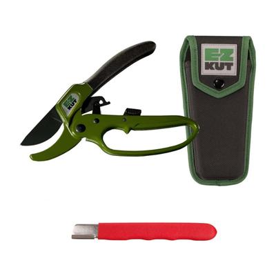 EZ Kut Pruner Sheath Sharpener Combo Green and Black Small 8.5 in 226722