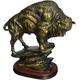 Things2Die4 Antiqued Bronze Finish American Buffalo Statue Bison