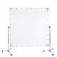 Translucent Butterfly Diffusor 2.4x2.4m 8'x8' Frame with 2x 307cm Wheeled C Stand Collapsible Diffuser Fabric White Silk Cloth Sunbounce Sun Scrim for Large Size Product Photography Film Shooting