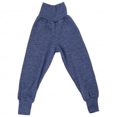 Engel - Baby-Hose Feinripp mit Nabelbund - Merinounterwäsche Gr 86/92 blau Image