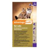 Advantage Multi For Cats Over 4kg (Over 10lbs) Purple 6 Pack