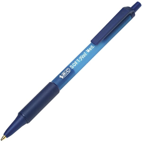 BIC 12er-Pack Kugelschreiber »Soft Feel Clic Grip« blau